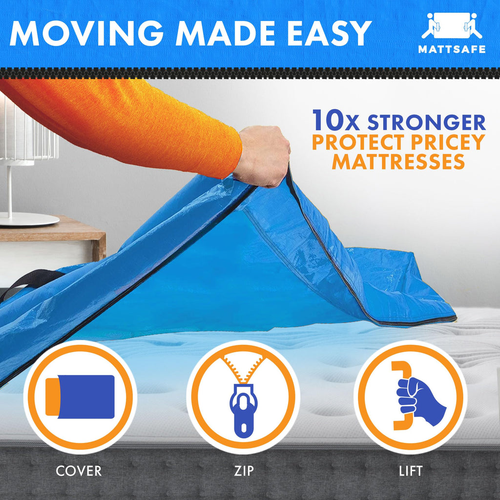 Nordic Elk Queen Size Mattress Bags for Moving and Storage, Bed Cover