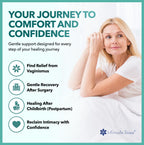 Small Vaginal Dilators for Pelvic Floor Therapy & Vaginismus Pain Relief – FDA-Cleared Silicone Set with 100+ Tutorials, Support Group & Doctor Access