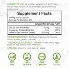 Deal Supplement Zinc 50mg with Selenium + Copper, 240 Capsules, 8 Month Supply, 3 in 1 Mineral Formula, Zinc Picolinate Complex Supplement, Supports Healthy Immune System for Adults and Kids