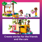 LEGO Friends Cat Birthday Party & Tree House Building Toy - Pretend Play Building Blocks W/Cat Toys & 2 Minidolls - Creative Storytelling Kids Toy for Girls and Boys, 9+ - Birthday Gift Idea- 42666