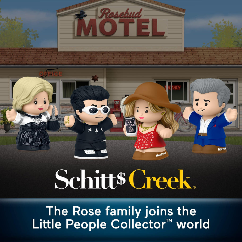 Little People Collector Schitt’s Creek TV Series Special Edition Set for Adults & Fans, 4 Figures in Display Package