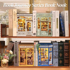 CUTEBEE Book Nook Kit - DIY Miniature House Dollhouse Kit for Adults and Teens, Booknook Tiny House Bookshelf Decor 3D Wooden Puzzle, Gifts for Family, Friends (The Scholar's Bookstore)