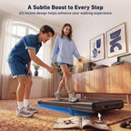 DeerRun Under Desk Walking Pad Treadmill with 6% Manual Incline, 0.6-3.8 MPH Walking Speed, 2.5 HP, 300 lb Capacity, App & Remote Control, for Home Office & Small Spaces