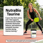 NutraBio Taurine Powder 500g | Pure Free-Form L-Taurine Amino Acid Supplement | Supports Cellular Health, Energy, and Wellness | Non-GMO, USP Grade