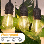 Mlambert 24 Pack LED String Light Bulbs,Shatterproof Outdoor String S14 Replacement Light Bulbs 2700K,Waterproof 1W Equal to 11W,Not Solar
