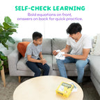 Star Right Multiplication Flash Cards - 169 Hole-Punched Math Study Multiplication Cards with 2 Binder Rings - Times Tables Practice Set for Kids Ages 8 and Up at Home or School