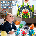 6PCS Big Truck Toy Set with Playmat