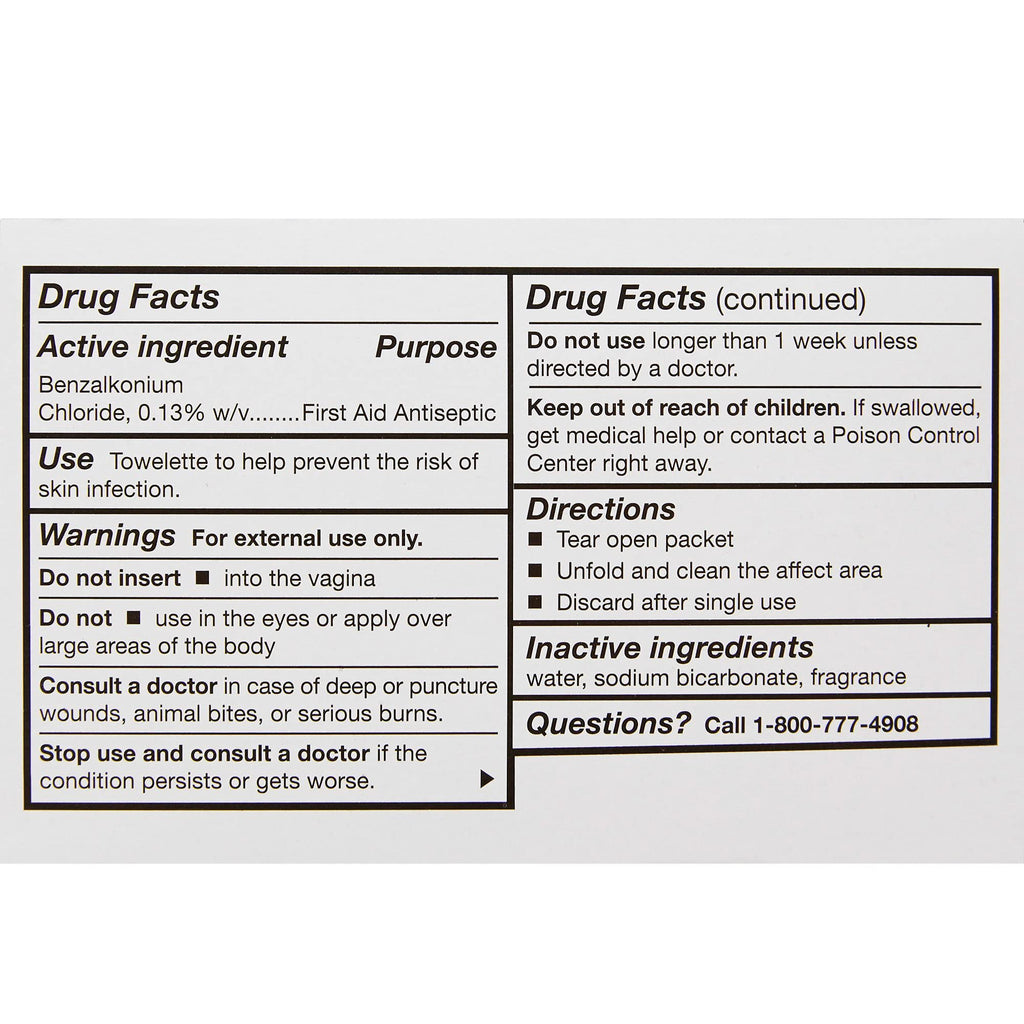 McKesson Obstetrical Antiseptic Towelettes Wipes, Sterile, Individual Packet, Clean Scent, 100 Count, 10 Packs, 1000 Total