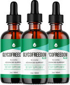 (3 Pack) GlycoFreedom Drops, GlycoFreedom, GlycoFreedom Liquid Drop, Advanced Formula GlcoFreedom, 2oz, 60ml, 3 Months Supply.