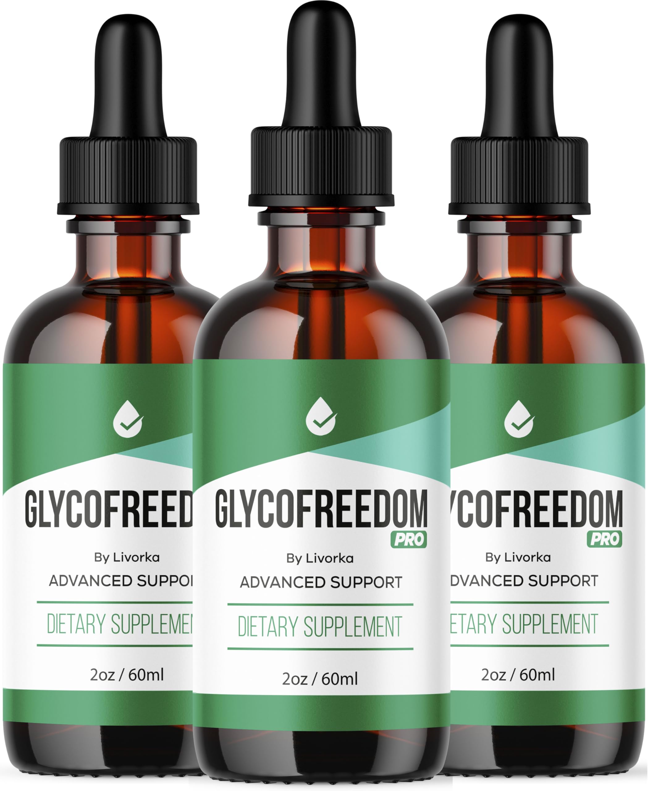 (3 Pack) GlycoFreedom Drops, GlycoFreedom, GlycoFreedom Liquid Drop, Advanced Formula GlcoFreedom, 2oz, 60ml, 3 Months Supply.