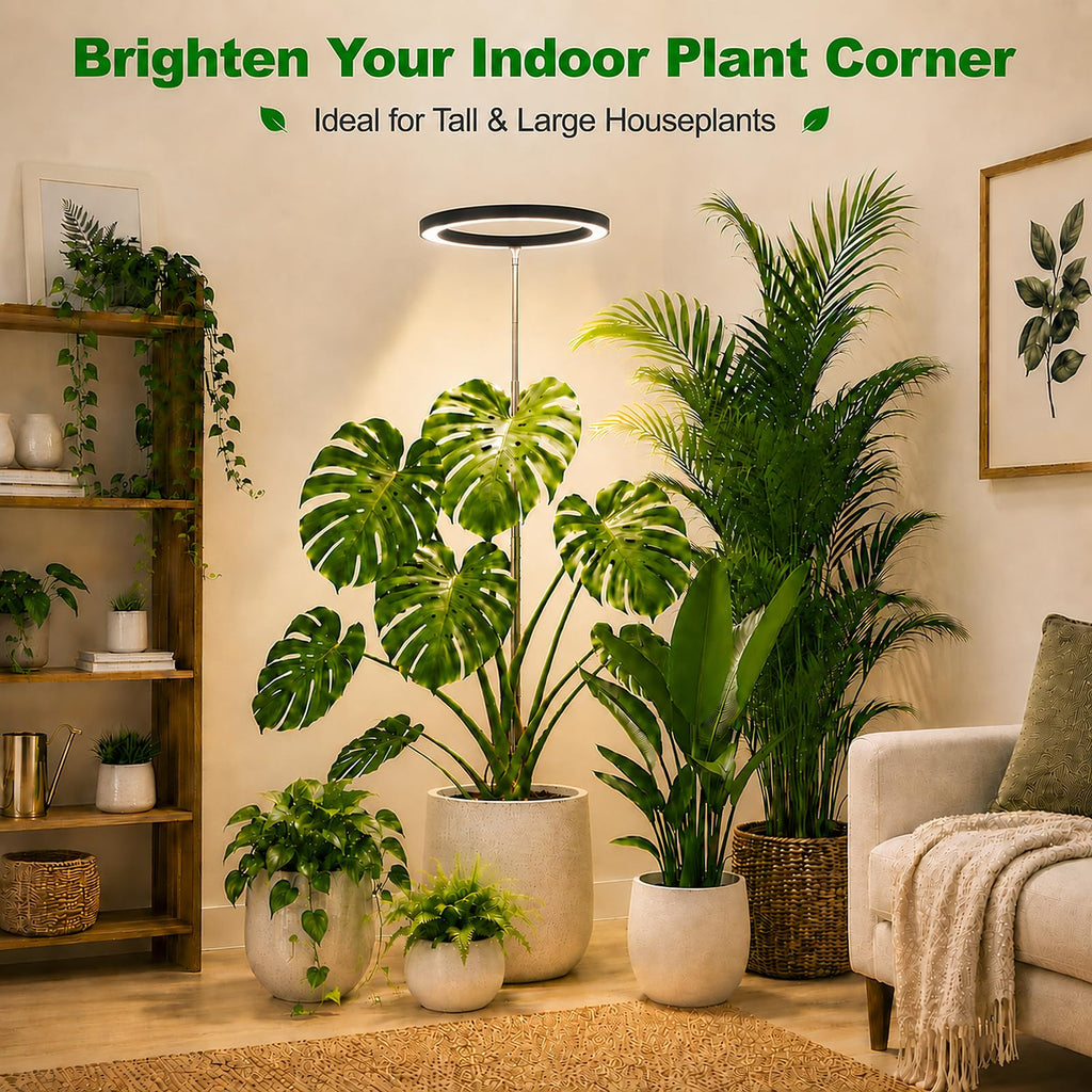 10" Grow Lights for Large Indoor Plants, Full Spectrum Indoor Plant Light