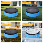 SAFANA 10ft Inflatable Pool Cover for Above Ground Pool [ Cover Diameter: 9.2ft ] Round Pool Cover for Inflatable Easy Set Pool [ Top Ring < 9.2ft ] with Elastic Band Swimming Pool Windproof Dustproof
