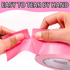 COSIMIXO 5-Pack Pink Heavy Duty Duct Tape, 2 inches x 30 Yards, Strong, Flexible, No Residue, All-Weather and Tear by Hand - Bulk Value for Repairs, Industrial, Professional Use