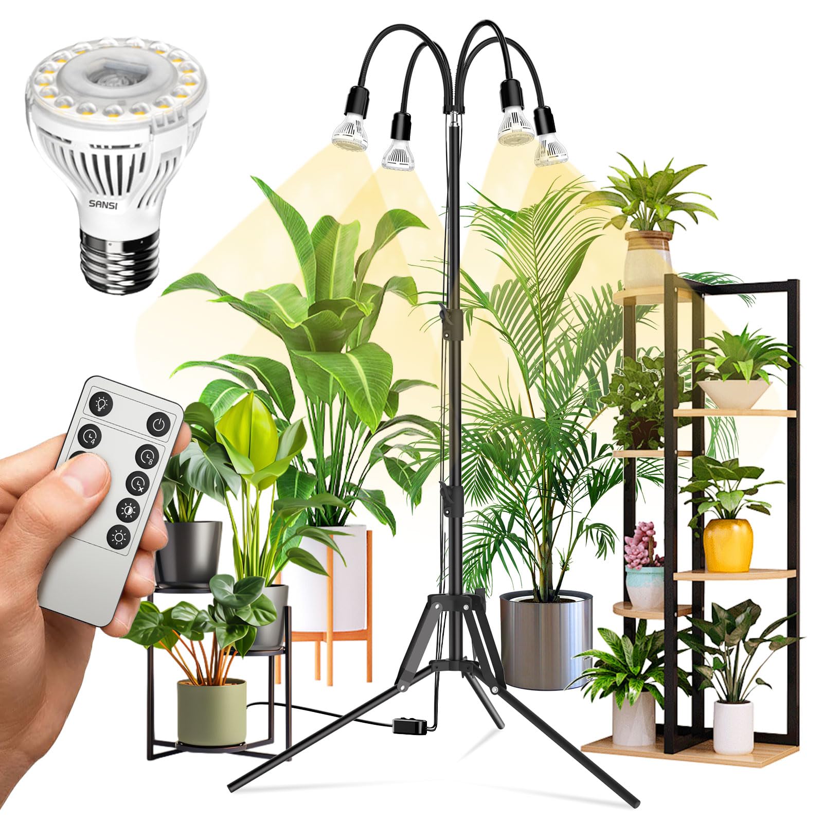 SANSI Grow Lights for Indoor Plants, 40W Plant Lights for Indoor Growing