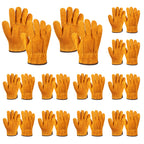 Bruislard 12 Pairs Leather Work Gloves for Men Women, Gardening, Construction, Wood Cutting, Driving, Automotive Repair