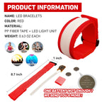 FANL 8 Pack LED Glow Bracelets, 8 Colors, Light Up Party Favors
