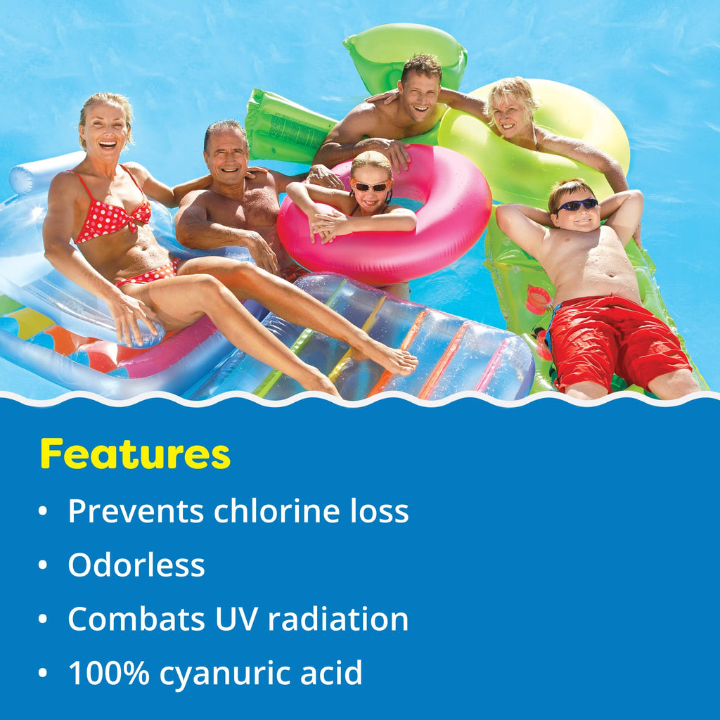 In The Swim Pool Stabilizer – 100% Cyanuric Acid for Chlorine Protection and Efficiency - 10 Pound