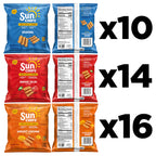 SunChips 100% Whole Grain Chips, Variety Pack, 1 oz Bags, Pack of 40, No Artificial Flavors, Colors