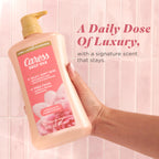 Caress Body Wash With Pump Daily Silk White Peach & Orange Blossom Body Soap for Noticeably Silky, Soft Skin 30 fl oz, 4 Pack
