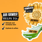 Kiehl's Calendula Petal Infused Calming Mask, Hydrating & Soothing Gel Face Mask for All Skin Types, Refreshes Dry Skin, with Calendula & Aloe Vera, Paraben-free, Fragrance-free - 0.95 fl oz