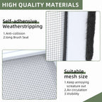FLYZZZ Adjustable Sliding Window Screen Horizontal (15.74 ''H x 21-40''W) 2 Packs Expandable Window Screen Replacement for Home Medium