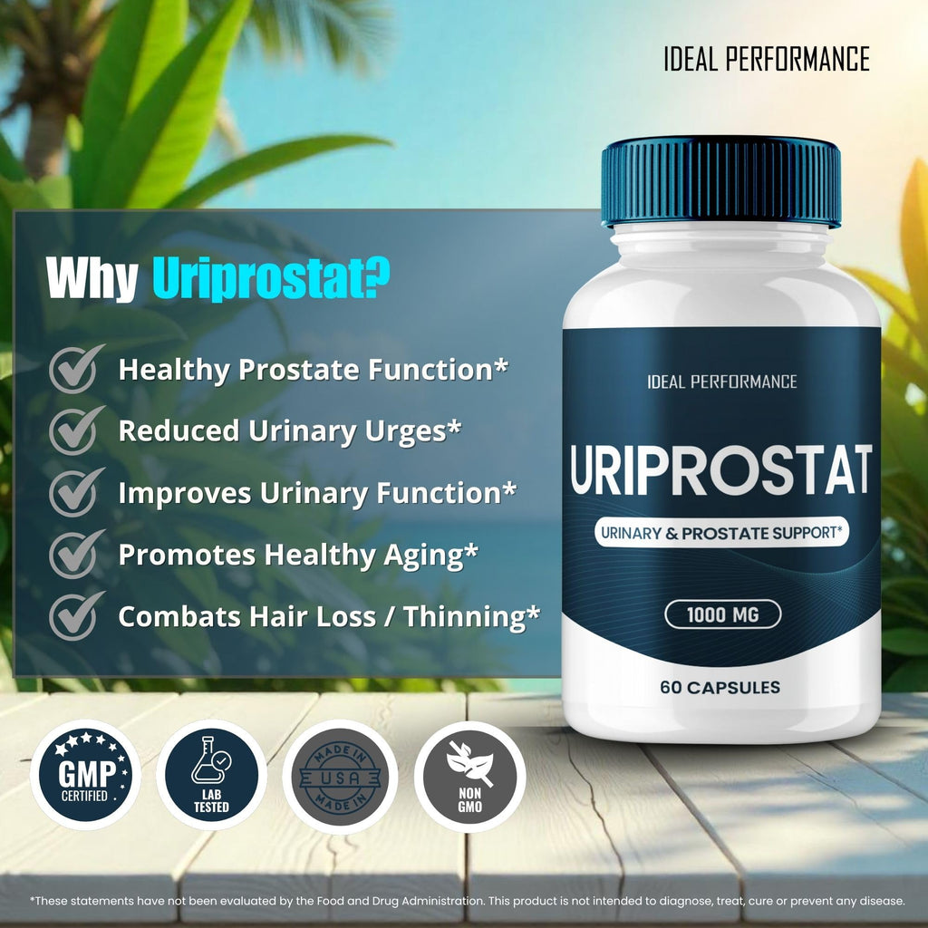 Uriprostat Prostate Health Supplements for Men Capsules, Official Uriprostat All Natural Support Pills - Maximum Strength for Daily Wellness, Uri Prostat Health Support Reviews (5 Pack)