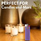 BIC Maxi Pocket Lighter, Special Edition Neon Series, Great for Candles and Firepits, 8 Count Pack of Lighters