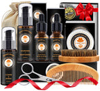 XIKEZAN Beard Kit Gifts for Men Beard Grooming/Care-Soften,Soothe Mustache
