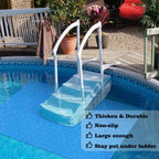 45x60 inches Swimming Pool Ladder Mat Protective Swimming Pool Step Pad for Above Ground Swimming Pool Ladder Pad Vinyl Non-Slip Pool Liner