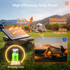 addlon 35FT Solar String Lights Outdoor Waterproof with Remote & USB Port