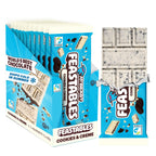 MrBeast Feastables Cookies & Creme Chocolate Bar, King Size, 10 Count