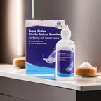 Aqua Naina Plus Sterile Saline – Preservative-Free, Single-use Rinse for Soft, RGP & scleral Lenses Before Application. Travel-Friendly, 12 x 1 fl oz Bottles