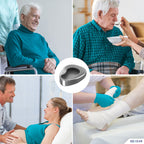 DEXSUR Bedpans for Elderly Men and Women, Heavy Duty Metal Autoclavable Adult Stainless Steel Bed pan for Medical Centers and Home Use, 14 x 11 3/8 Inches
