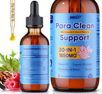 INNIOXV Parasite Cleanse for Humans & Kids, 20-in-1 Wormwood Black Walnut Clove Parasite Cleanse, Zeolite, Organic Chlorella, 20 Billion Probiotics, Liquid Detox Support, Alcohol-Free – 30 Servings