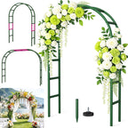 Fecita Thickened Rustproof Garden Arch Metal Trellis for Climbing Plants