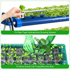 LAPOND 100 Pack Grow Sponges, Replacement Root Growth Sponges Seed Pods,Seed Starter Plugs for Hydroponic Indoor Garden System