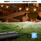 [3 Pack] Flemoon Outdoor Extension Cord Safety Cover with Waterproof Seal