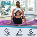 Upper Back Posture and Neck Hump Corrector - for Women and Men - Support Brace and Straightener for Pain Relief - Rounded Shoulder and Buffalo Hunchback Alignment - Discreet Under Clothes - White