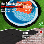 VICAMB 10ft Heavy Duty Round Pool Liner Pad for Above Ground Pool,Pool Ground Mat Under Pool Pad,Pool Bottom Liner Protector to Prevent Puncture and Extend Liner Life