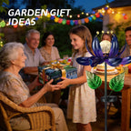 AIINY Solar Purple Metal Flower Wind Spinners, Colorful Spinning Windmill Lotus Yard Art Lights Wind Pinwheels with LED Crystal Ball Decorative Stake Lighting Flower Sculpture