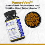 Premier Research Labs PancreVen - Pancreas Support, Pancreas Supplement, Cinnamon Supplements with Organic Ceylon Cinnamon & Prickly Pear to Aid Pancreas Health - 120 Vegetarian Capsules