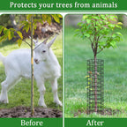 12 Pack Tree Protectors from Deer, 16.5 ''H Pre-Curved Tree Trunk Protector