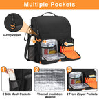samdew Large Wheelchair Bag to Hang on Back, Wheelchair Accessories Backpack for Adult & Senior, Wheelchair Pouch with Medicine Storage Insulation Pocket & Shoulder Strap, Bag Only