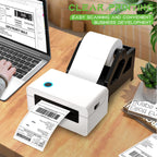 MFLABEL 4x6 Direct Thermal Shipping Labels - 40 Rolls of 450 Labels/Roll, Compatible with Zebra 2844/ZP450/ZP500/ZP505, USPS/FedEx/UPS/Amazon Shipping, Smudge-Resistant & Permanent Adhesive