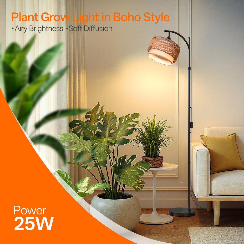 Bstrip Standing Grow Light for Indoor Plants, 65-72.8in Adjustable Height