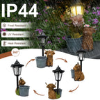Muzzysse Highland Cow Statues Outdoor Solar Sculptures with Solar Lights and Flowerpot Funny Garden Decor Animal Figurines Resin Outdoor Statues for Patio Yard Lawn Balcony Grandma Mom Gifts