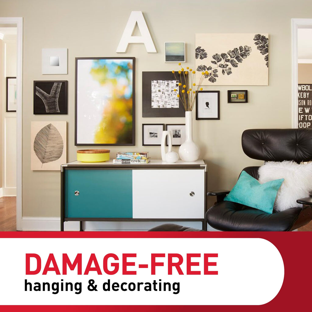 Command Picture Hanging Strips Variety Pack, Damage Free Hanging Picture Hangers, No Tools Wall Hanging Strips for Living Spaces, White, 16 Small Pairs, 32 Medium Pairs and 16 Large Pairs (128 Strips)