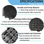 12” x 12” Drainage Interlocking Floor Mats 12 Pack for Outdoor and Indoor