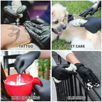 FINITEX - Black Nitrile Disposable Gloves, Exam Gloves, Powder-free, Latex-free, 3mil, 1000PCS (Medium)