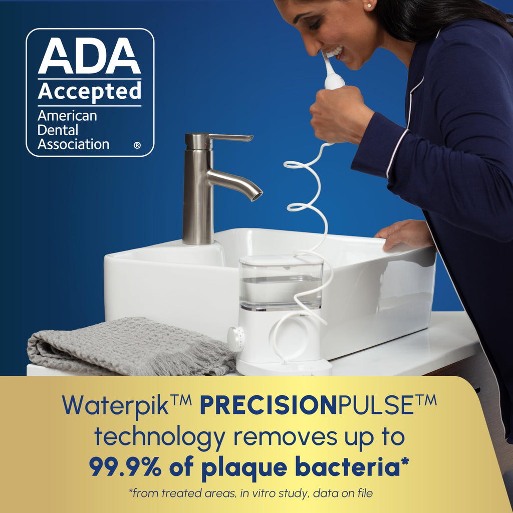 Waterpik Sonic-Fusion 2.0 Professional Flossing Electric Toothbrush with Water Flosser Combo Two In One, For Daily Gum Care and Cleaning Teeth, Braces, Implants, White SF-04CD010-1, Packaging May Vary